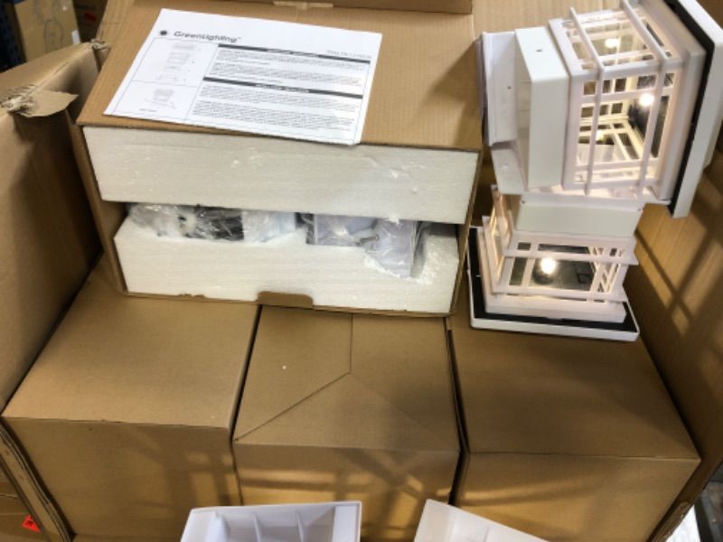 Photo 1 of 6 boxes, 2 pcs each Pack GreenLighting New Classica 15 Lumen Plastic Solar Post Cap Lights for 4x4 Wood Posts (White)