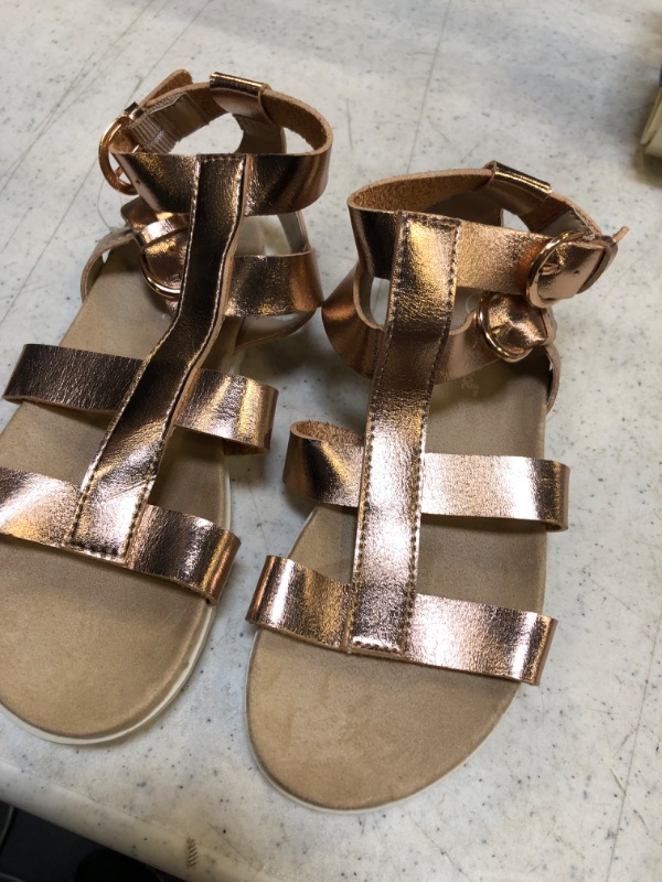 Photo 1 of Girls' Ellie Gladiator Sandals - Cat & Jack Rose Gold SIZE  1
