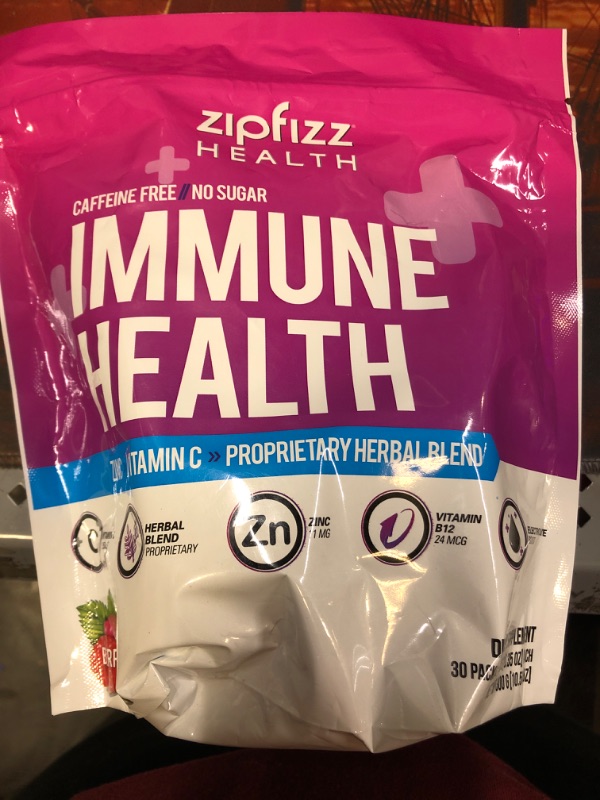 Photo 2 of Zipfizz Immune Health Drink Mix, Immune Boost with Zinc & Vitamin C  -- BB 11/2022 --