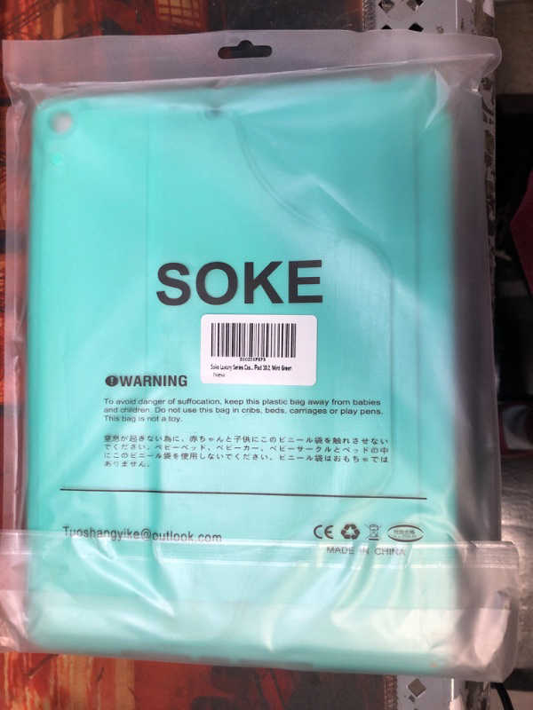 Photo 2 of Soke Case for iPad 9th/8th/7th Generation (10.2 Inch, 2021/2020/2019) - Luxury Series [Built-in Pencil Holder + 6 Magnetic Stand Angles + 360 Full Protection ] - Auto Sleep/Wake Cover,MintGreen
