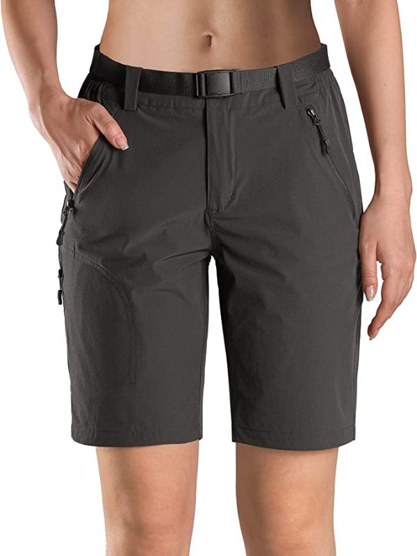 Photo 1 of FREE SOLDIER Women's Hiking Cargo Shorts UPF 50+ Outdoor Quick Dry Nylon Shorts with Belt SIZE 2W X 9L
