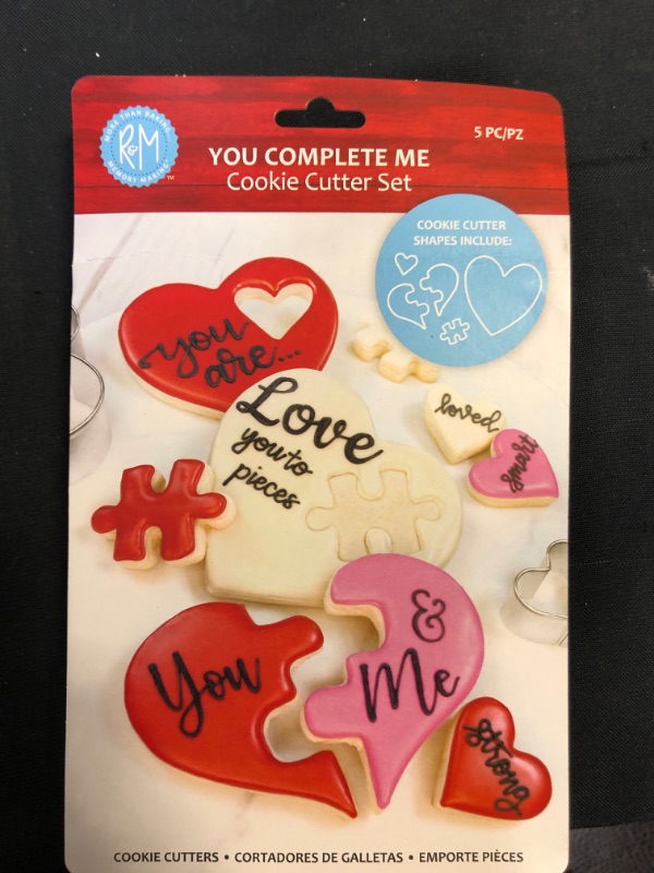 Photo 2 of You Complete Me Cookie Cutter Set
