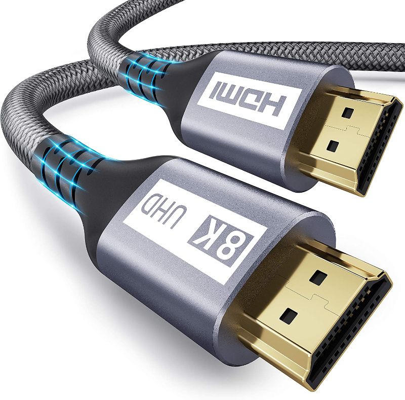 Photo 1 of HDMI 2.1 Cable 10ft, Yurnero 8K High Speed 48Gbps Ultra HD HDMI to HDMI Cable(8K@60Hz,4K@120Hz),HDMI Cord Supports 3D and Audio Return Channel,Compatible with Fire TV/PS5/PS4/PS3/PC AND Onvian 20FT Link Cable for Oculus Quest 2, VR Headset Cable for Oculu