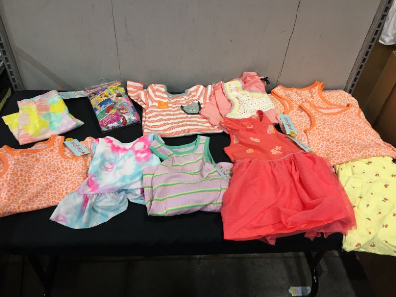 Photo 1 of BAG LOT OF 11 DIFFERENT STYLES AND SIZES OF GIRL CLOTHES --SOLD AS IS ---