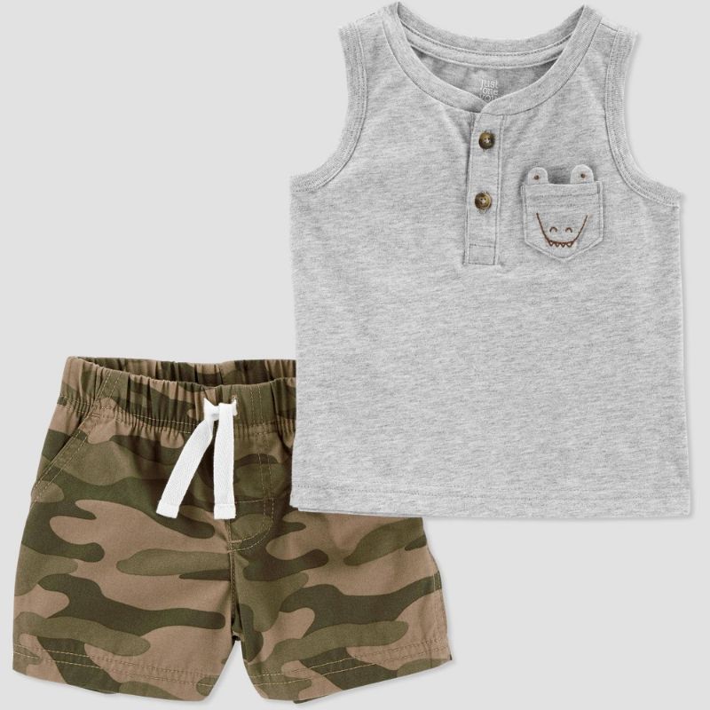 Photo 1 of Baby Boys' Camo Top & Bottom Set - Just One You® Made by Carter's Olive
18M