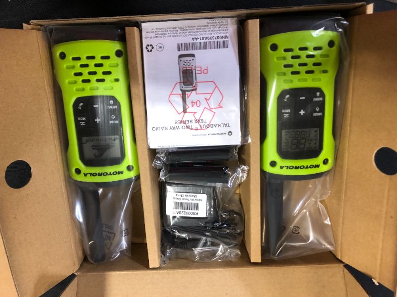 Photo 2 of Talkabout T600 Rechargeable Waterproof 2-Way Radio, Green (2-Count)