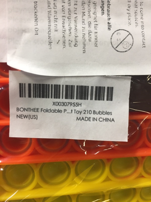 Photo 1 of BONTHEE FOLDABLE PUSH BUBBLE TOY