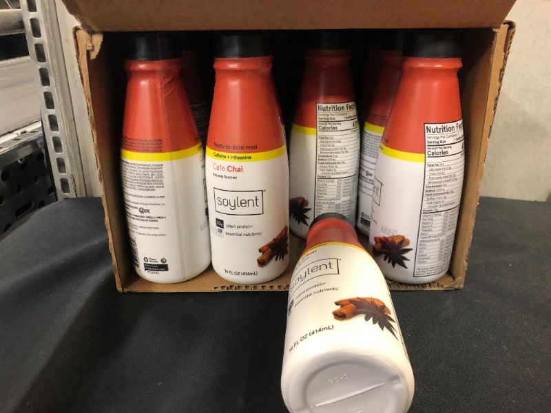 Photo 2 of (Price/case)Soylent - Drink Soylent Cafe Chai - Case of 12 - 14 FZ Exp--18-Oct--2022