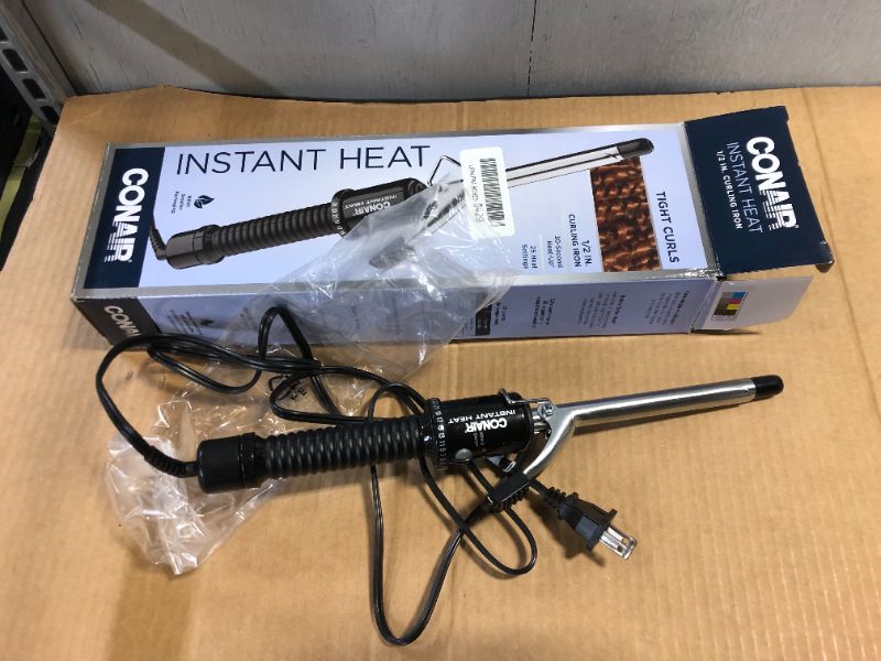Photo 1 of Instant Heat Curling Iron 1/2 Inch Model CD80GNR Model CD80GNR