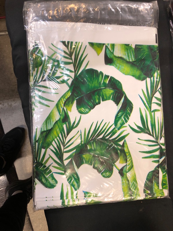 Photo 3 of 100 Pack Poly Mailers, 10” X 13” Envelopes Plastic Custom Mailing Shipping Bags, Poly Mailer Envelope with Self Seal Adhesive Strip - Waterproof (Banana Leaf)