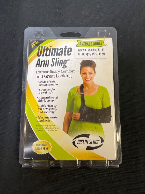 Photo 1 of Joslin Ultimate Arm Sling®, Average Adult Sling – Arm Sling for Broken & Fractured Bones –Adjustable Arm, Shoulder & Rotator Cuff Support – Soft, Breathable, Cotton-Spandex Fabric
