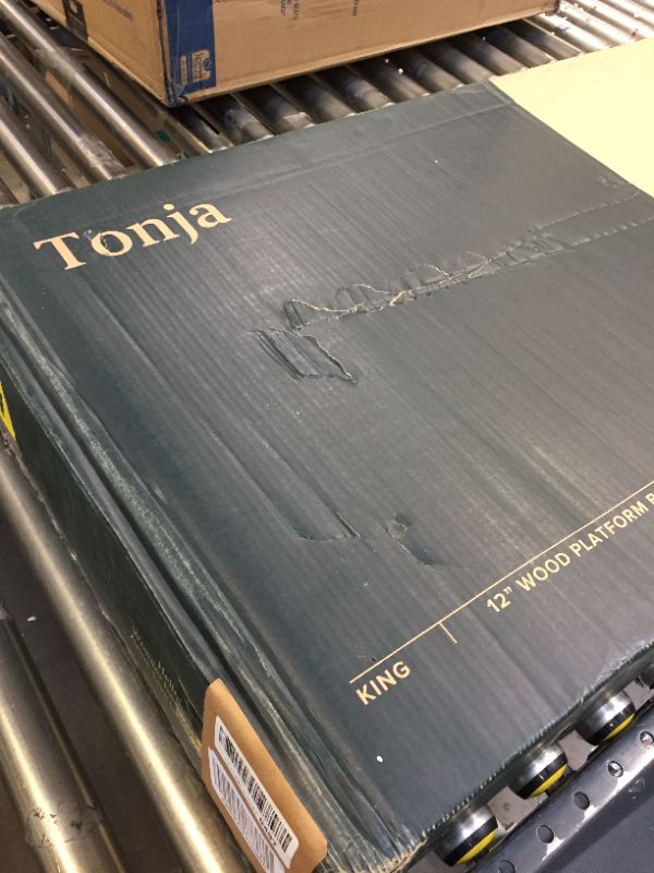 Photo 2 of Zinus Tonja Platform Bed / Mattress Foundation / No Box Spring Required / Brown, King
