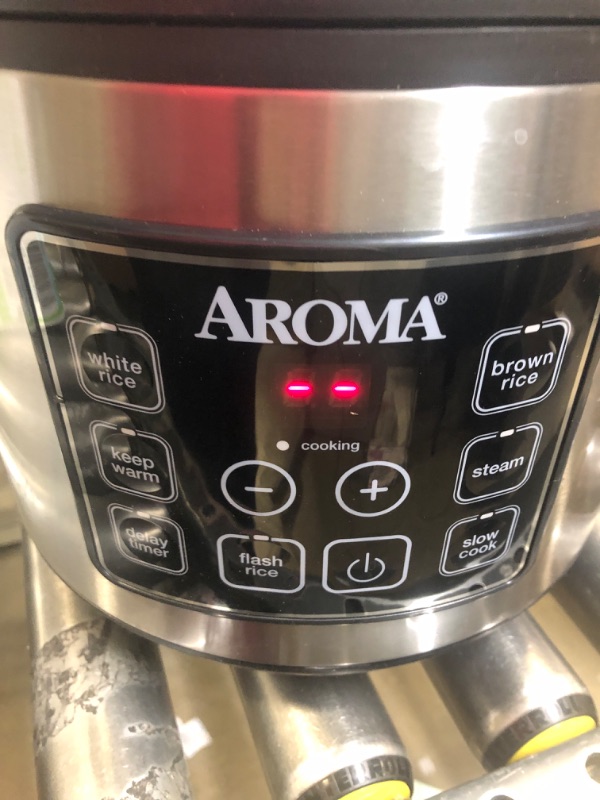 Photo 4 of Aroma ARC-150SB 20-Cup (Cooked) Digital Cool-Touch Rice Cooker, Food Steamer and Slow Cooker