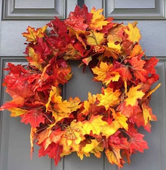 Photo 1 of 5 MINUTE AUTUMN LEAF WREATH
