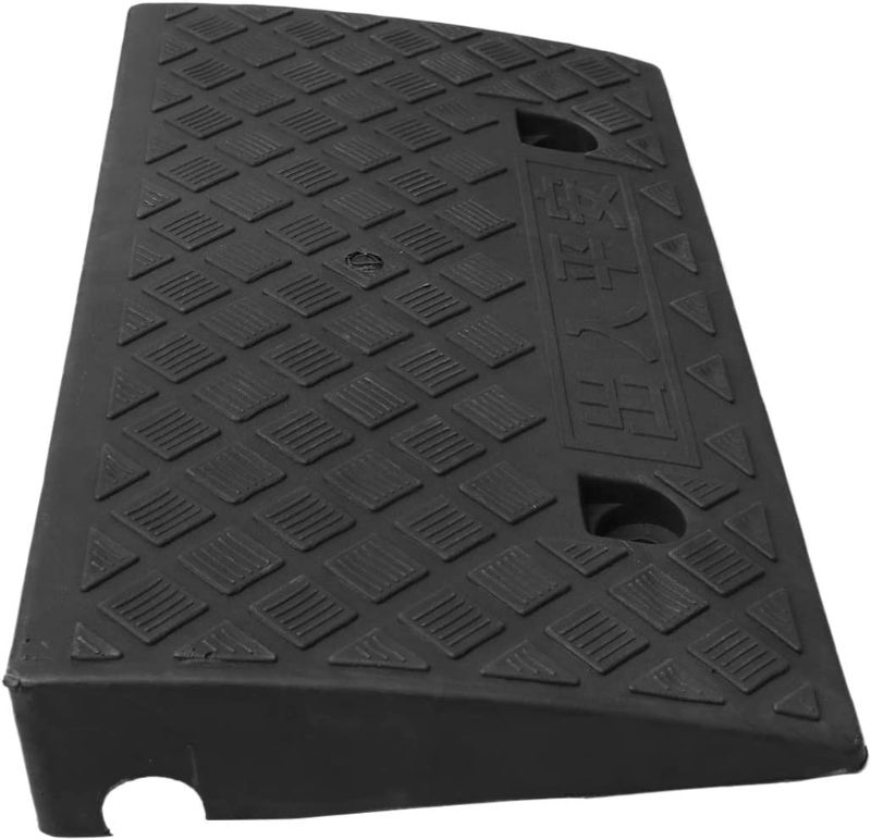 Photo 1 of Angoily Curb Ramps for Driveway Hard Plastic Ramps for Low Cars Heavy Duty Threshold Ramp for Car Truck Scooter Bike Motorcycle
