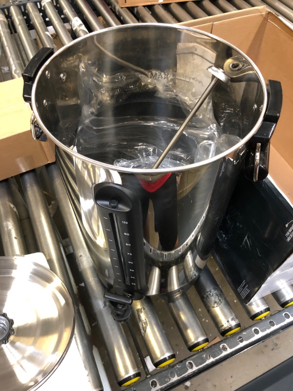 Photo 2 of 100-Cup Stainless Steel Coffee Urn with 2-Spigots