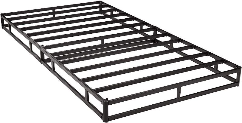 Photo 1 of Amazon Basics Smart Box Spring Bed Base, 7-Inch Mattress Foundation - Twin Size, Tool-Free Easy Assembly
