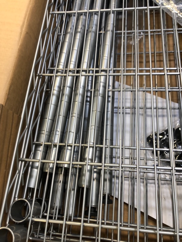 Photo 1 of 5 tier metal rack 23"x13.5"