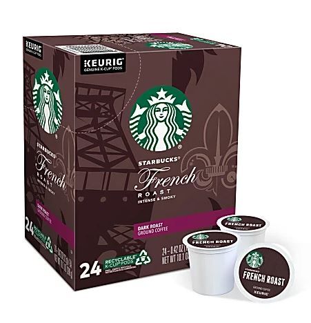 Photo 1 of 4 Starbucks French Roast Coffee K-Cup Pods | Dark Roast | Coffee Pods for Keurig B apr-2023
