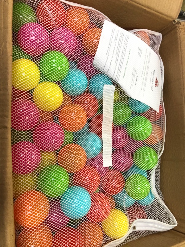 Photo 2 of BalanceFrom 23Inch Phthalate Free BPA Free NonToxic crush Proof Play Balls Pit Balls 6 Bright col