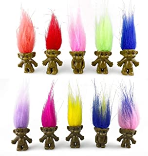 Photo 1 of 10BLACK 10WHITE PVC Vintage Troll Dolls,Good Lucky Dolls Chromatic Adorable for Collections, School Project, Arts and Crafts, Party Favors -Exclusive Limited Edition Customization