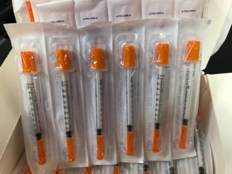 Photo 2 of 1ml with 30Ga 1/2inch 13mm Disposable Supplies Individually Sealed (100)
