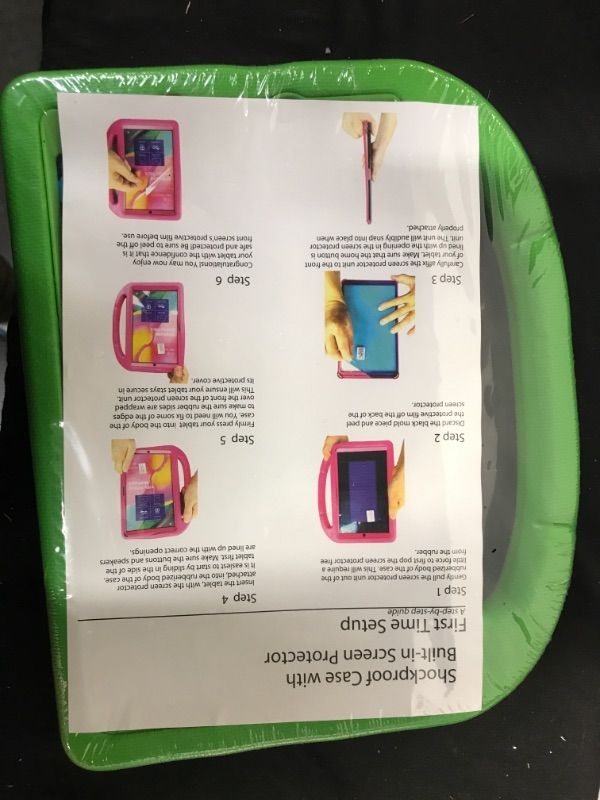 Photo 1 of VICVOL Samsung Galaxy Tab A 8.0 2019 Case for Kids with Built-in Screen Protector, SM-T290/T295 Case, Durable Shockproof Light Weight Handle Stand Protective Cover for Samsung Tab A 8.0 inch, Green