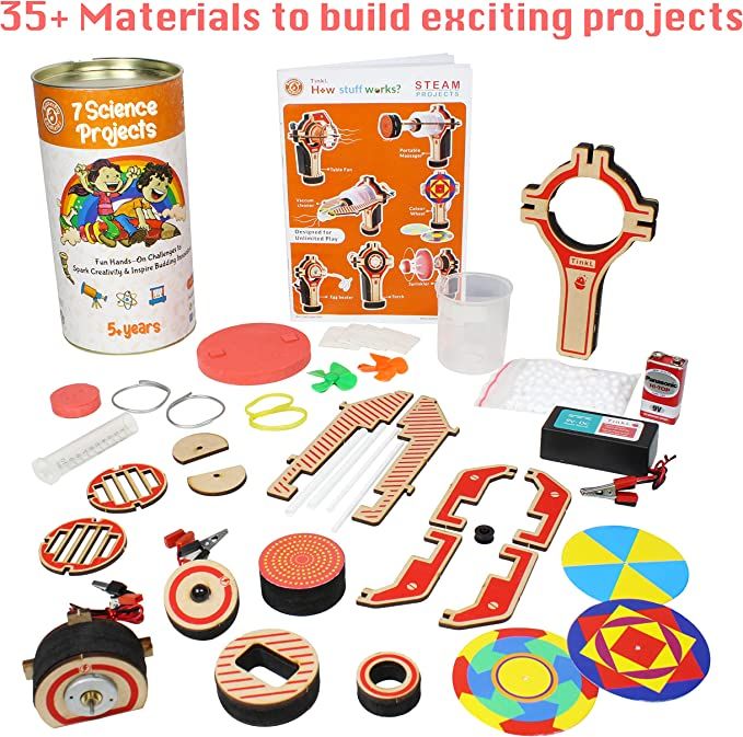 Photo 2 of ButterflyEdufields 7in1 DIY Science Gadget Toys | Electricity Science Project Kit | Electronic Circuits | Toys for Kids Age 7-14 Years Boys Girls | Build Your own Gadgets * FACTORY SEALED 
