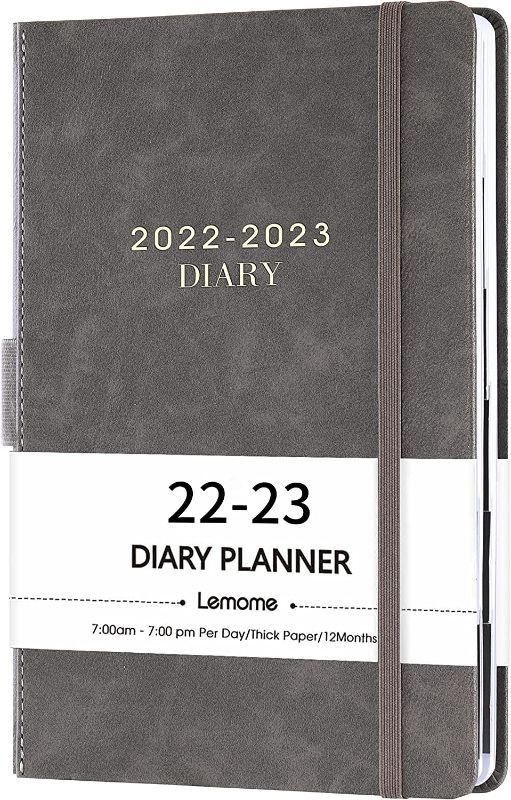 Photo 1 of 2022-2023 Diary - 2022-2023 Daily Planner, Appointment Book 5-3/4" x 8-1/2", July 2022 - June 2023 , Daily Planner with Monthly Tabs, Inner Pocket/Pen Loop/Banded/Bookmarks

