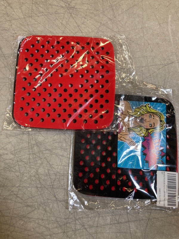 Photo 1 of AmazeFun Reusable Air Fryer Liners, 7.5 Inch Square, Non-Stick Silicone Air Fryer Basket Mats, Accessories For Most Air Fryer, Air Fryer Parchment Paper (2-Pack) -- 2 COUNT --
