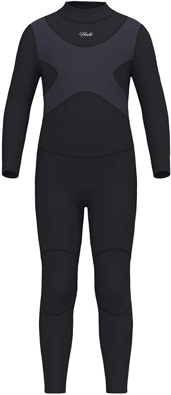 Photo 1 of Hevto Wetsuits Kids and Youth 3mm Neoprene Full Suits Long Sleeve Surfing Swimming Diving Swimsuits Keep Warm Back Zip for Water Sports SIZE 16 
