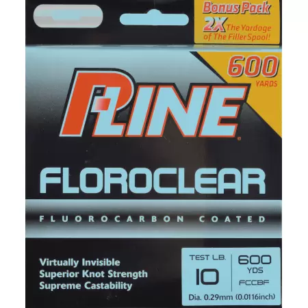 Photo 1 of  P-Line Floroclear Fishing Line, Clear, 10 lb. Test, 600yds