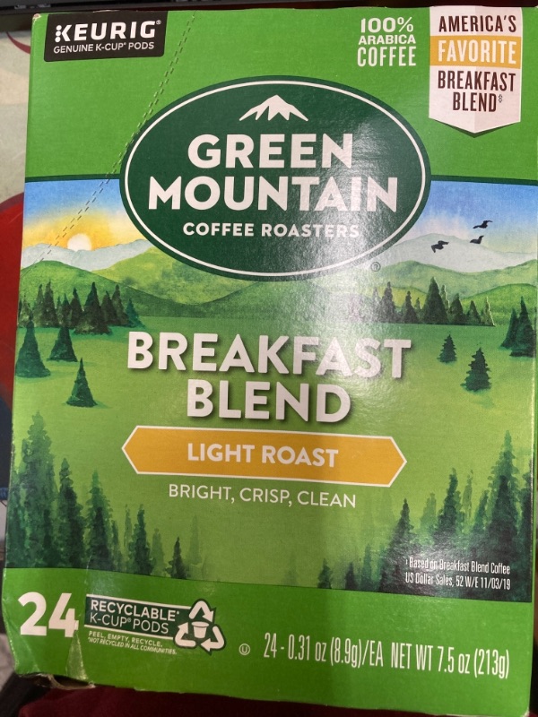 Photo 2 of  Green Mountain Coffee Roasters Breakfast Blend Keurig Single Serve K-Cup Pods  -- BB 09/2023 -