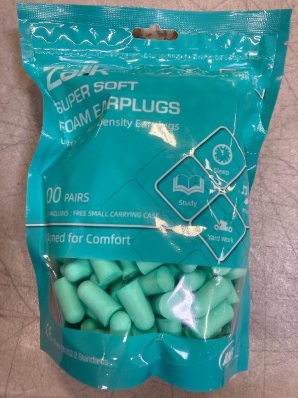 Photo 2 of (100 Pair) Ear Plugs for Sleeping Noise Cancelling Ear Plugs for Noise Reduction Ultra Soft Foam Earplugs Sound Blocking Sleeping Snoring, Concerts, Airplanes, Travel, Work Loud Noise 35dB Highest NRR
