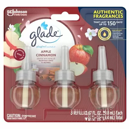 Photo 1 of  Glade PlugIns Refill 3 CT, Apple Cinnamon, 2.01 FL. OZ. Total,