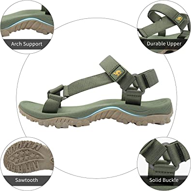 Photo 1 of CAMEL CROWN Hiking Sport Sandals for Men Anti-skidding Water Sandals Comfortable Athletic Sandals for Outdoor Wading Beach
SIZE 10