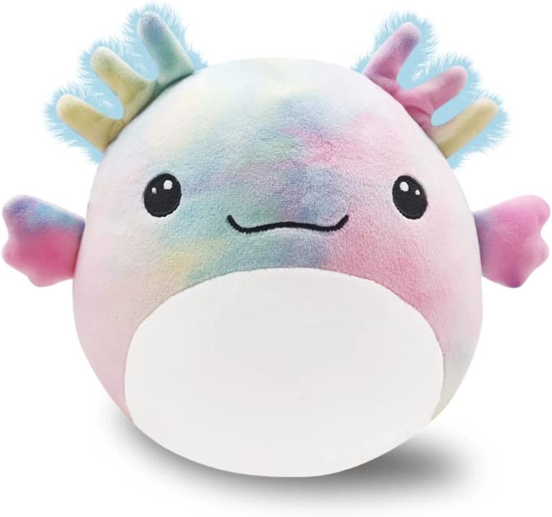 Photo 1 of 1 Pcs Axolotl Plush Doll Toys, 8 Inch Cute Stuffed Animal Plush Doll, Soft Axolotl Plush for Kids Christmas Birthday Halloween Home Decoration Gift
