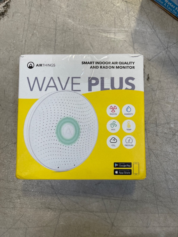 Photo 2 of 
Airthings Wave 1st Generation - Smart Radon Detector with free app – Easy-to-Use – Temp and Humidity – Accurate – No Lab Fees – Battery Operated
