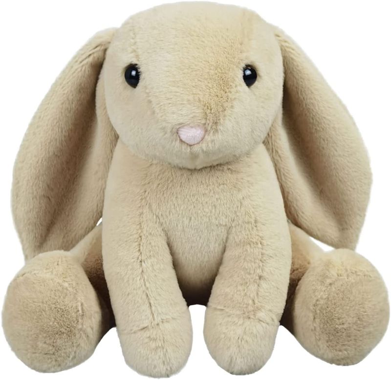 Photo 1 of Doindute Brown Plush Bunny Rabbit Stuffed Animal Toy, Soft Cuddly Plushie Hugger Toy for Boys & Girls, Birthday Gifts for Kids or Girlfriend, 8"
