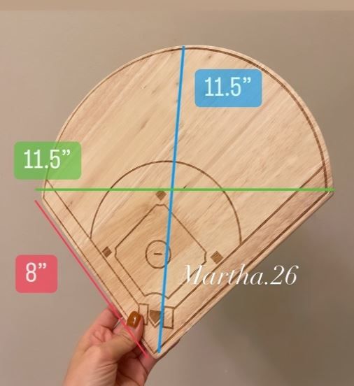 Photo 2 of 1ct Charcuterie Board / Cheese Board : Baseball Field 3 BOARD 