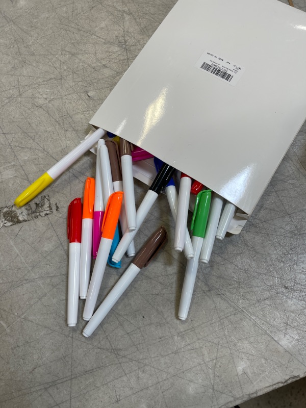 Photo 1 of Low Odor Dry Erase Markers, Ultra-Fine Tip, Assorted 