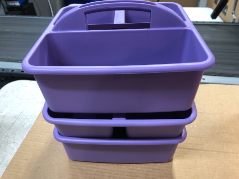Photo 2 of 3 pcs Target  Purple Supply Bin Small size 
