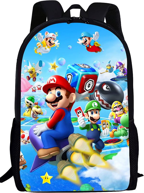 Photo 1 of 17IN Fashion Cartoon Backpack Lightweight Travel Casual Daypack 3D Printed Bookbag Adjustable Shoulder Bag S2
