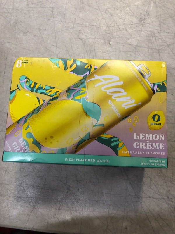 Photo 2 of Alani Lemon Crème Sparkling Water - 8pk/12 fl oz Cans  -- BB 11/30/2022 --

