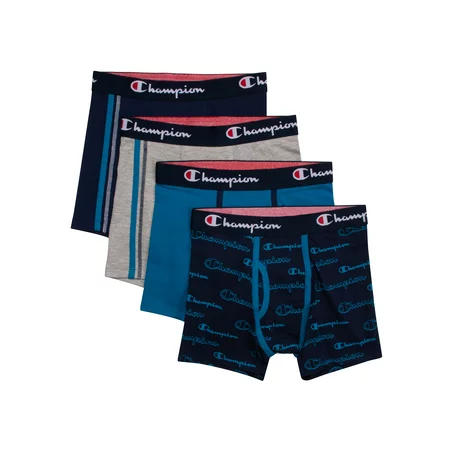 Photo 1 of Champion Boys Cotton Stretch Boxer Briefs 4 Pack Size M 