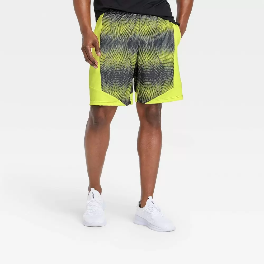 Photo 1 of  Men's Basketball Shorts 8.5" - All in Motion Lime Green XXL