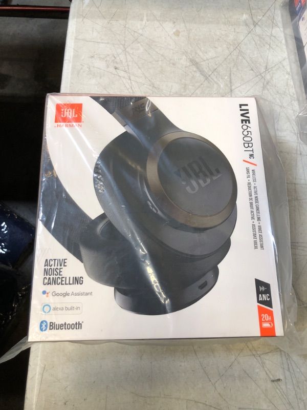 Photo 2 of JBL LIVE 650BTNC Wireless Over-Ear Noise-Cancelling Headphones, Black
, FACTORY SEALED 