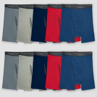 Photo 1 of 
Fruit of the Loom Men's CoolZone Boxer Briefs 10pk - Colors May Vary size L