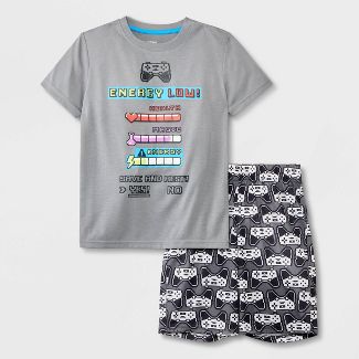 Photo 1 of Boys' 2pc Gamer Short Sleeve Pajama Set - Cat & Jack™ Gray size M 