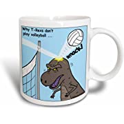 Photo 1 of 3dRose Why T-Rex does not like volleyball - Mugs (mug_3526_1)
